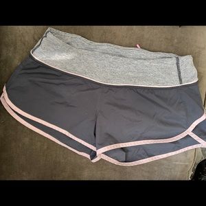 Lightly Used Grey/Pink Lululemon Shorts Sz 4